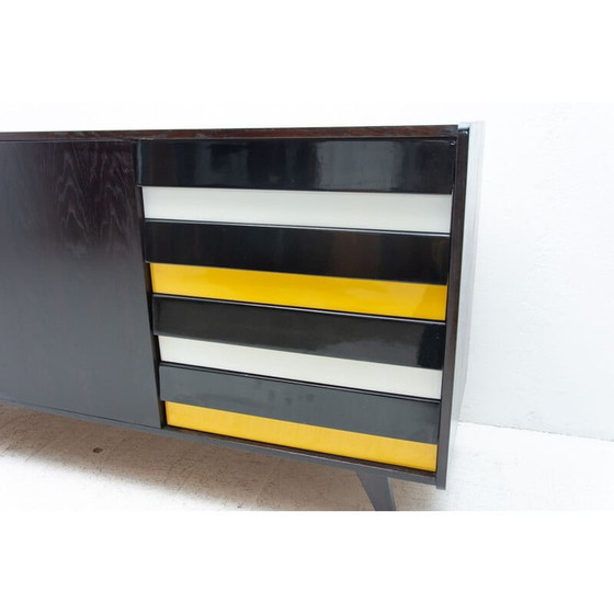 Image 1 of Buffet vintage modèle U-460 en bois de chêne teinté par Jiří Jiroutek pour Interiér Praha, 1960