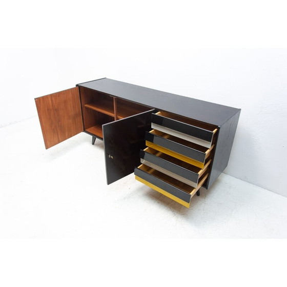 Image 1 of Buffet vintage modèle U-460 en bois de chêne teinté par Jiří Jiroutek pour Interiér Praha, 1960