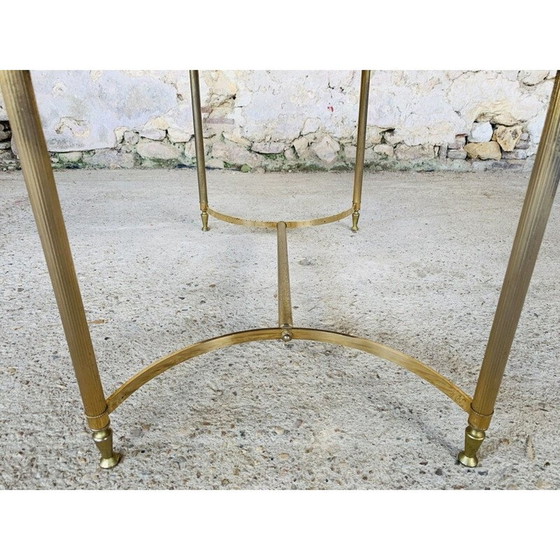 Image 1 of Table basse vintage en marbre et onyx, 1970