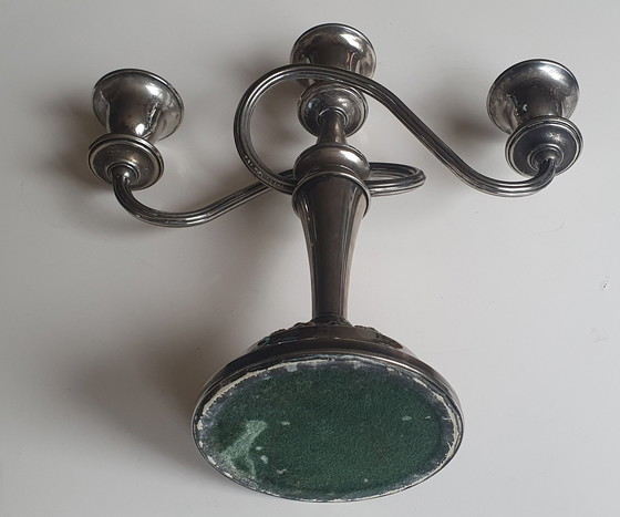 Image 1 of Chandelier anglais plaqué argent