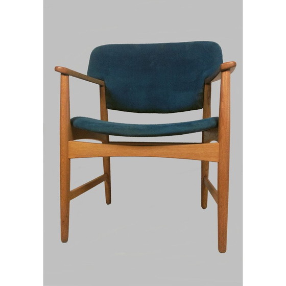 Image 1 of Ensemble de 8 fauteuils vintage par Ejner Larsen et Axel Bender Madsen pour Fritz Hansen