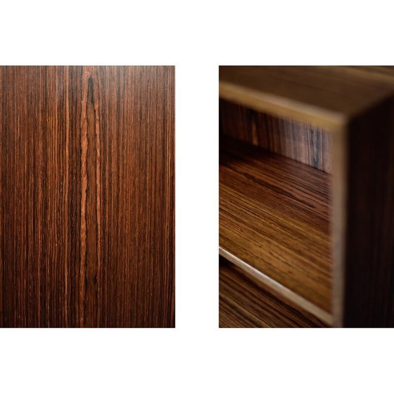 Image 1 of Bibliothèque vintage scandinave danoise en bois de rose, 1960s