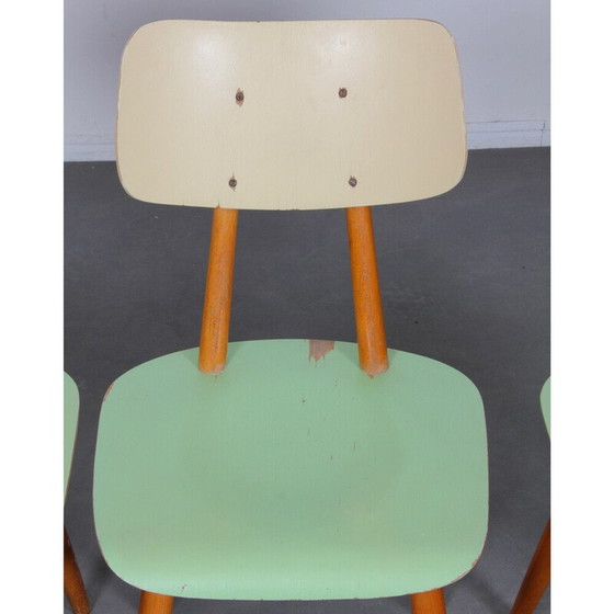 Image 1 of Ensemble de 3 chaises vintage pour Ton, Tchécoslovaquie 1960