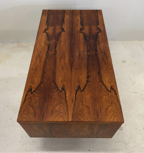 Image 1 of Bureau de direction danois vintage en bois de rose, 1960S