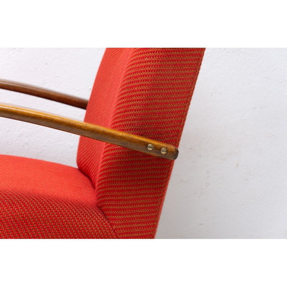 Image 1 of Paire de fauteuils en hêtre du milieu du siècle par Jaroslav Šmídek, Tchécoslovaquie 1970