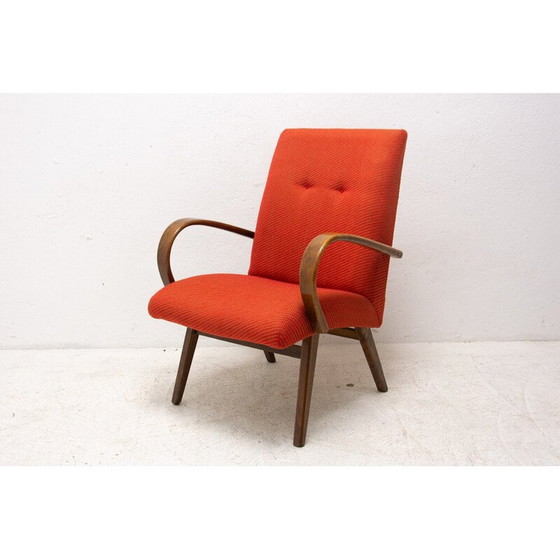 Image 1 of Paire de fauteuils en hêtre du milieu du siècle par Jaroslav Šmídek, Tchécoslovaquie 1970