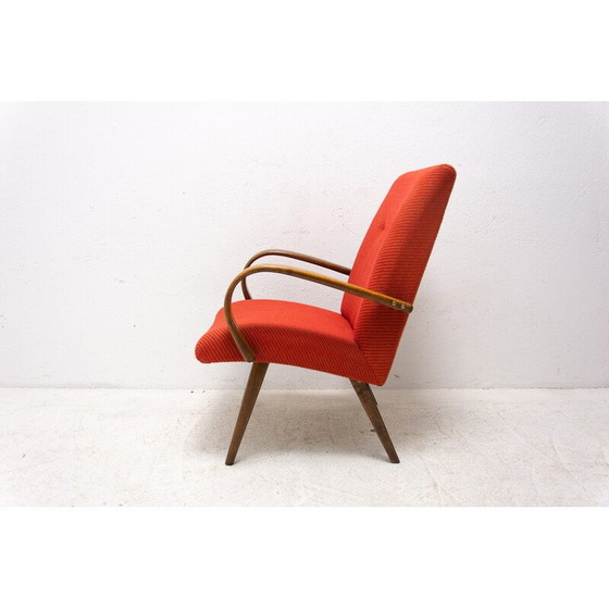 Image 1 of Paire de fauteuils en hêtre du milieu du siècle par Jaroslav Šmídek, Tchécoslovaquie 1970