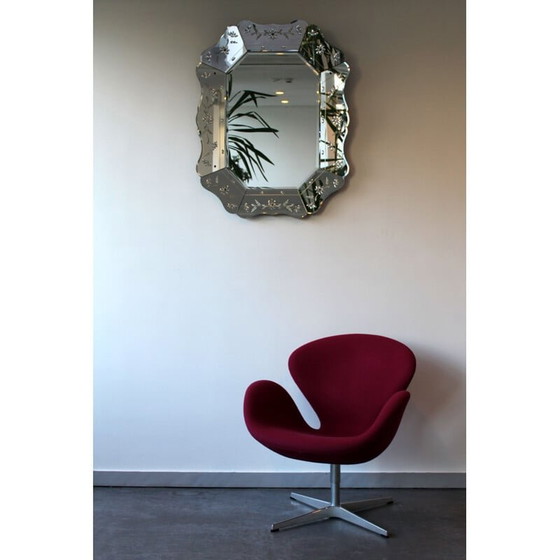 Image 1 of Miroir vintage à facettes