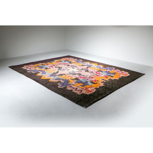 Tapisserie vintage tuchinsky tissée à la main, Turquie 1950