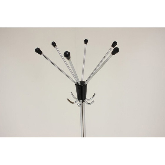 Image 1 of Porte-manteau noir vintage, tchèque 1970