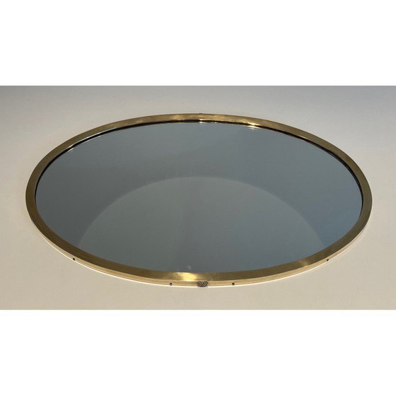 Image 1 of Miroir ovale en laiton