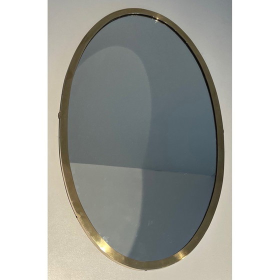 Image 1 of Miroir ovale en laiton