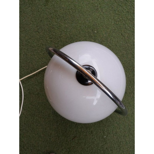 Lampe vintage en métal chromé et plexiglas, Italie 1970