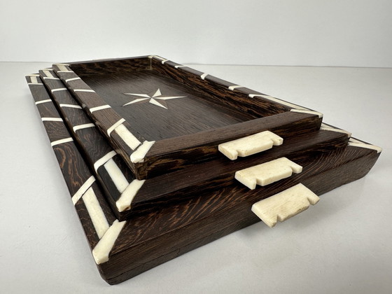 Image 1 of 3X Plateau - Bois dur