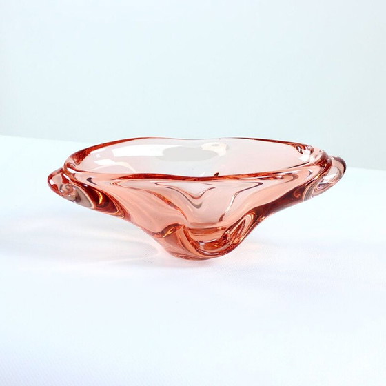 Image 1 of Bol en verre artistique vintage par Josef Hospodka 1960s