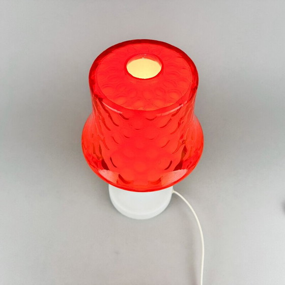 Image 1 of Lampe de table vintage en verre, Tchécoslovaquie 1960