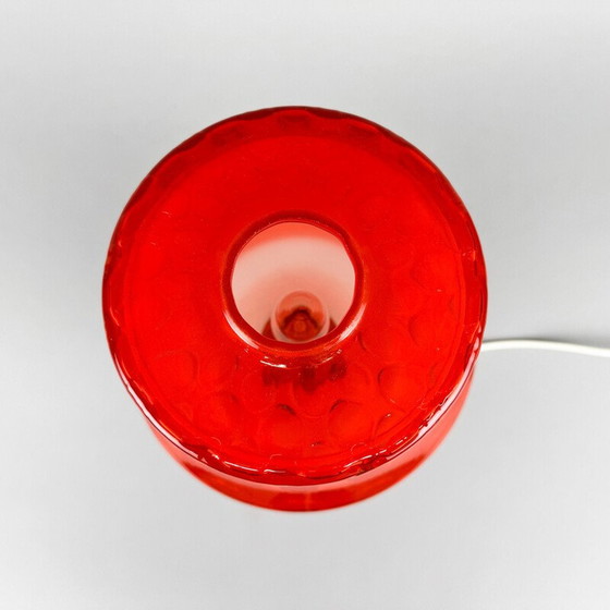 Image 1 of Lampe de table vintage en verre, Tchécoslovaquie 1960