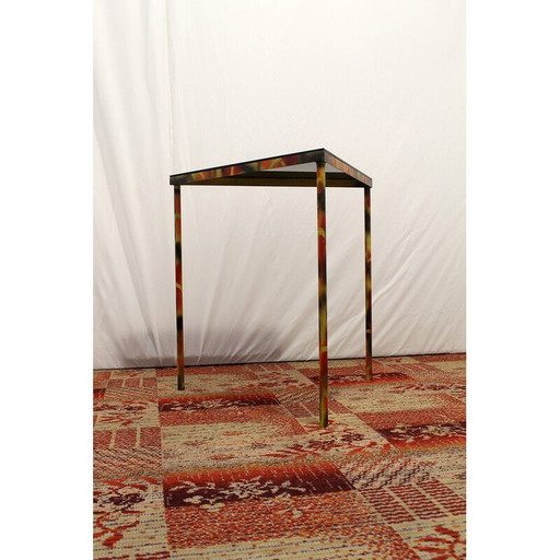 Table d'appoint industrielle vintage du bloc de l'Est, Tchécoslovaquie 1970