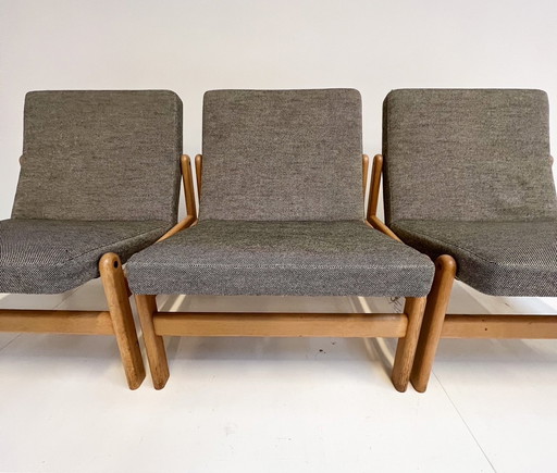 Banc modulaire de Jørgen Baekmark pour Fdb, 1960's