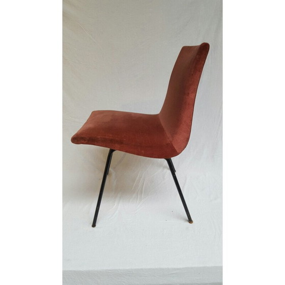 Image 1 of Chaise TV en métal et tissu, Pierre PAULIN - 1954