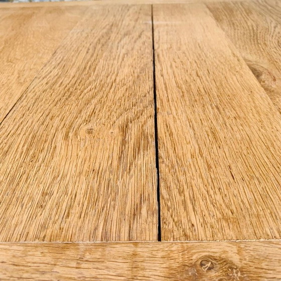 Image 1 of Table d'atelier vintage en chêne et métal