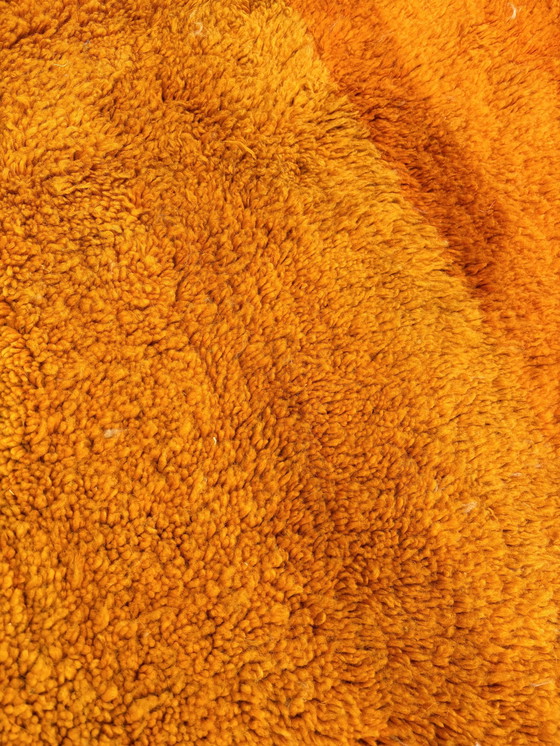 Image 1 of Soleil - Tapis marocain de couleur orange vif