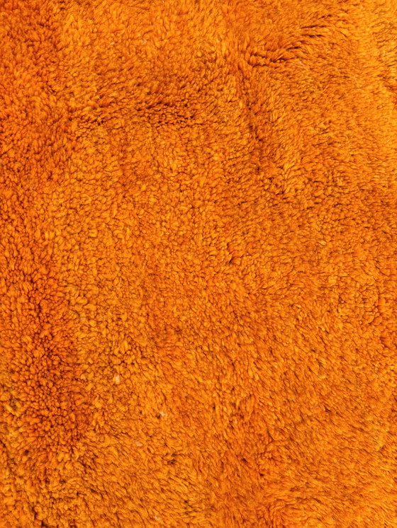 Image 1 of Soleil - Tapis marocain de couleur orange vif