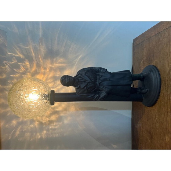 Image 1 of Lampe à réverbération vintage en céramique et verre, 1980