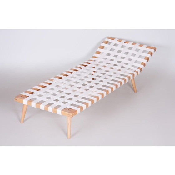 Image 1 of Lit de jour blanc vintage par Jan Vanek Cheslong, années 1950