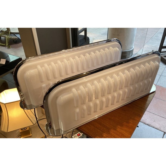 Image 1 of Paire de lampes vintage "Elledue fiberglas" par Ettore Sottsass pour Poltronova, 1970