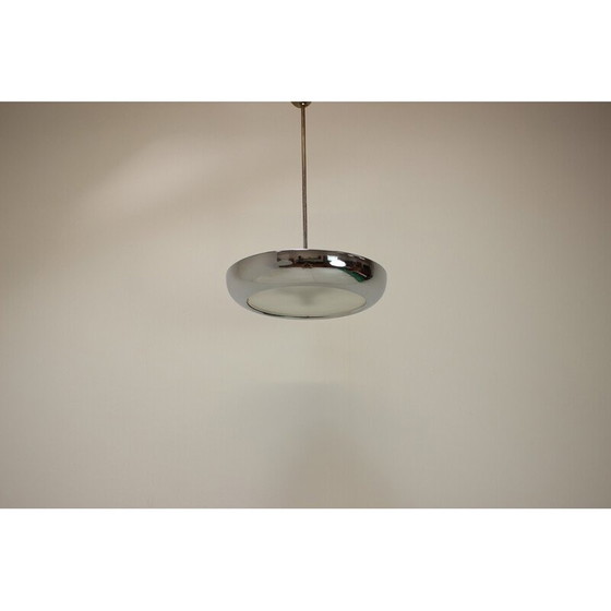 Image 1 of Lampe suspendue Bauhaus Ufo par Josef Hurka pour Napako, Tchécoslovaquie 1940s
