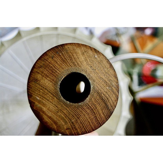 Image 1 of Lampe cocon vintage en acajou par Achille Castiglioni, Italie 1960
