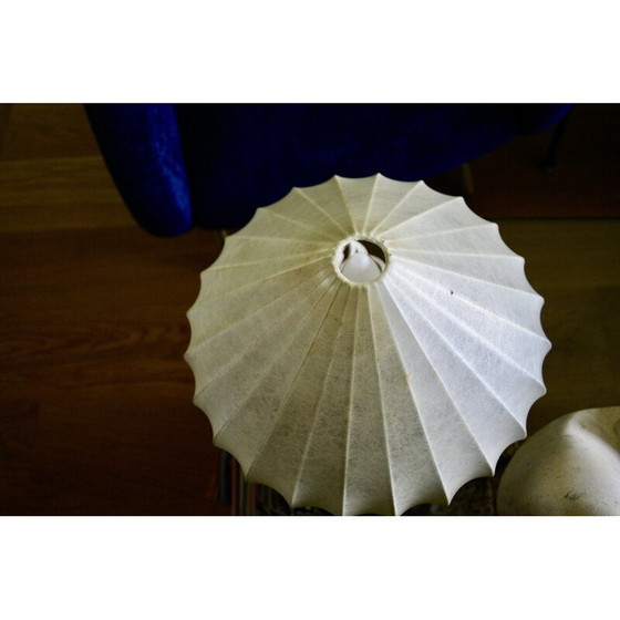 Image 1 of Lampe cocon vintage en acajou par Achille Castiglioni, Italie 1960