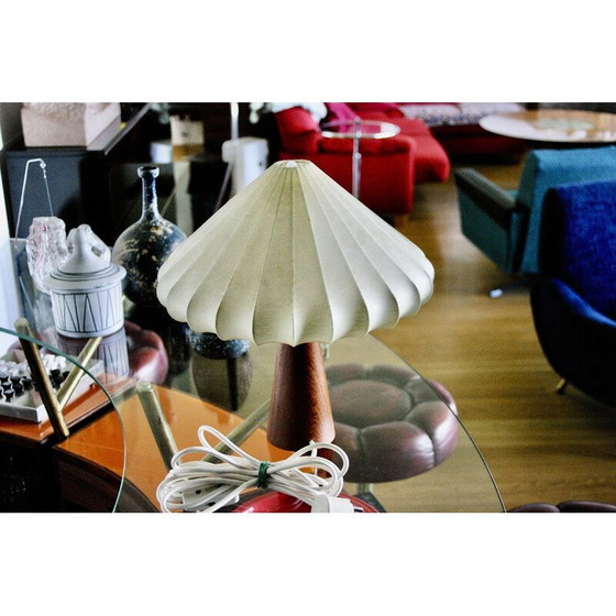 Image 1 of Lampe cocon vintage en acajou par Achille Castiglioni, Italie 1960