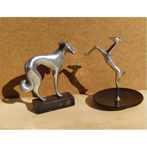 Paire de petites sculptures vintage par Karl Hagenauer 1930s
