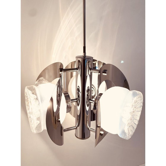 Image 1 of Lustre vintage Spage age par Carlo Nason pour Mazzega, Italie, 1970