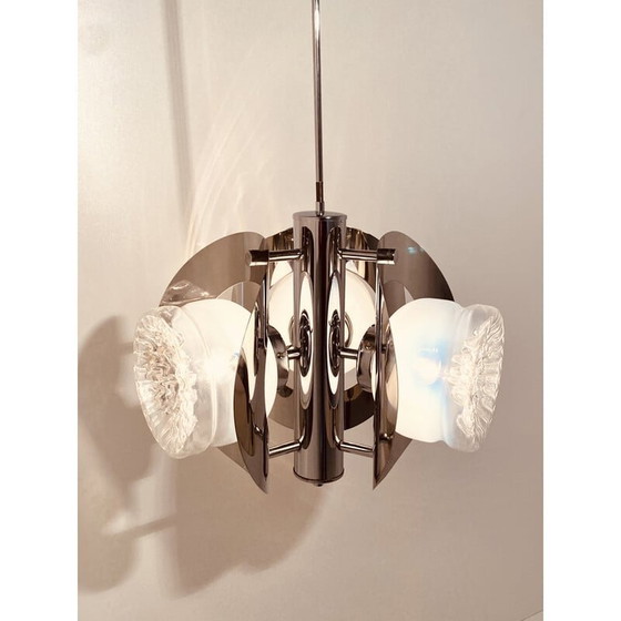 Image 1 of Lustre vintage Spage age par Carlo Nason pour Mazzega, Italie, 1970