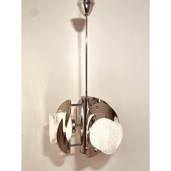 Image 1 of Lustre vintage Spage age par Carlo Nason pour Mazzega, Italie, 1970