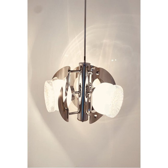 Image 1 of Lustre vintage Spage age par Carlo Nason pour Mazzega, Italie, 1970