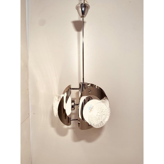 Image 1 of Lustre vintage Spage age par Carlo Nason pour Mazzega, Italie, 1970