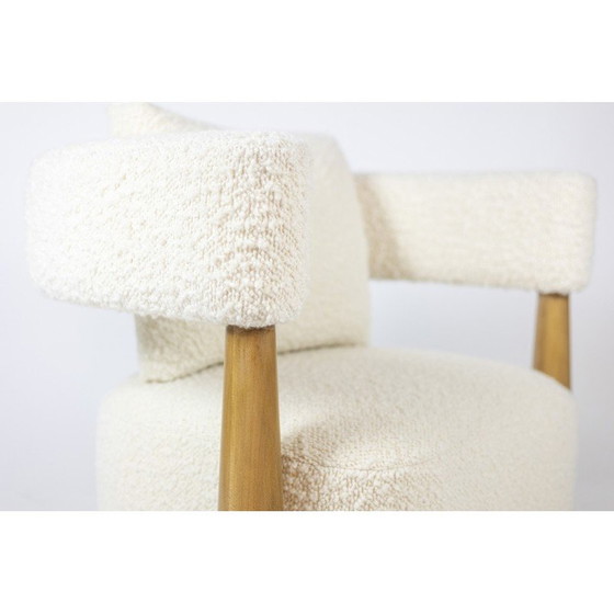 Image 1 of Paire de fauteuils "haricot" vintage en hêtre blond, Italie