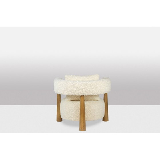 Image 1 of Paire de fauteuils "haricot" vintage en hêtre blond, Italie