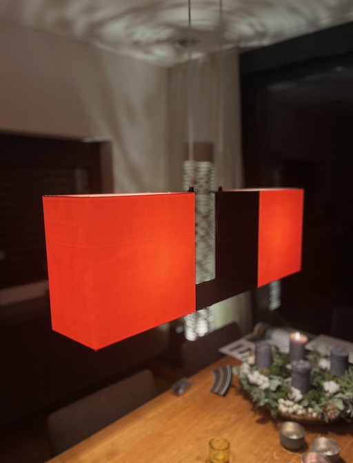 Lampe de designer Filumen Cubic Gates Twins27 - Objet d'éclairage stylé En orange