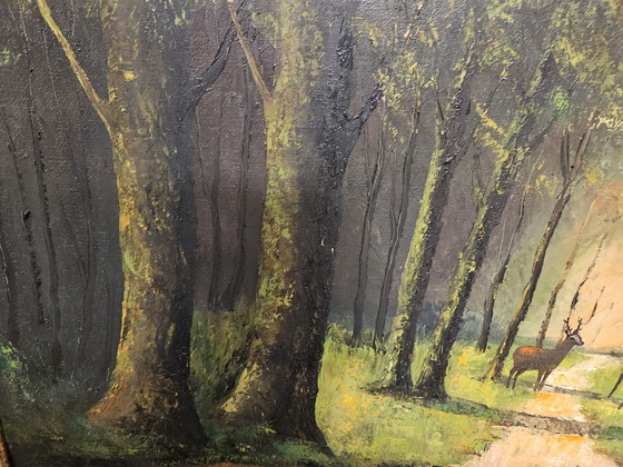 Image 1 of Peinture de V.D. Bulcke...144 Cm By105 Cm .