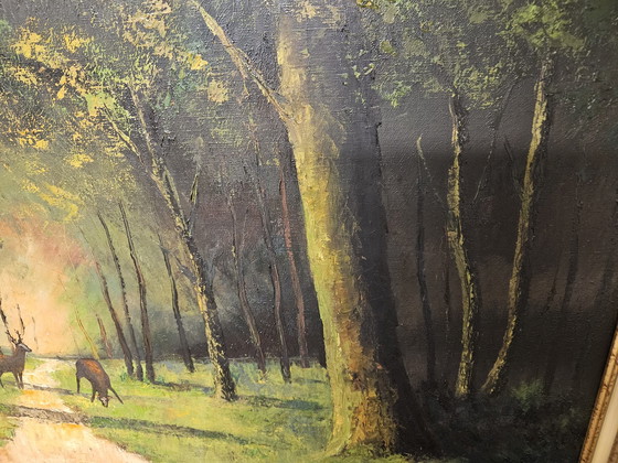 Image 1 of Peinture de V.D. Bulcke...144 Cm By105 Cm .