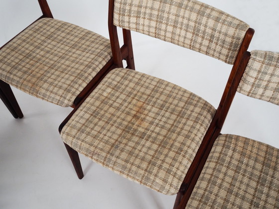 Image 1 of Ensemble de six chaises en bois de rose, Design danois, 1970S, Manufacture : Thorsø Møbelfabrik