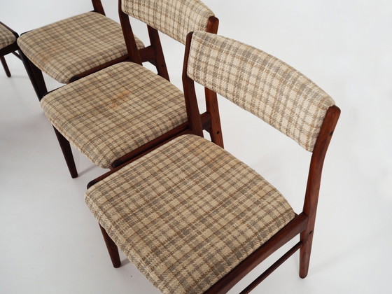 Image 1 of Ensemble de six chaises en bois de rose, Design danois, 1970S, Manufacture : Thorsø Møbelfabrik