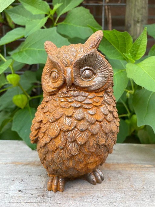 Statue de hibou décorative pour l'intérieur et l'extérieur