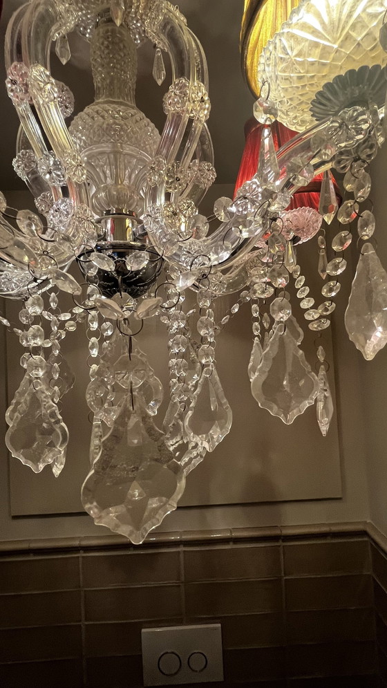 Image 1 of Lustre en cristal à 5 lumières