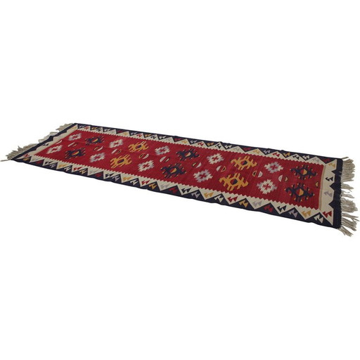 Tapis vintage en laine Kilim, Tchécoslovaquie 1960